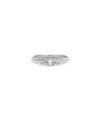 Diamond Marquise Step Fluted Band Ring white gold with elegant marquise shapes