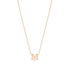 Rose gold Gold Initial Necklace with personalized initial pendant