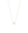 Diamond Pave Initial yellow gold modern personalized sophisticated