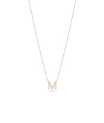 Rose gold Diamond Pave Initial featuring modern sparkle
