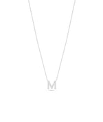 White gold Diamond Pave Initial contemporary personalized design
