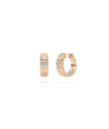 Diamond Pave Cushion Fluted Hoop Earring - 79e | Everyday 14K Gold Jewelry