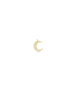 Diamond Star Burst Crescent yellow gold celestial mystical elegant