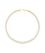 Diamond Bezel Tennis Necklace - 79e | Everyday 14K Gold Jewelry
