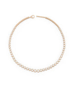 Diamond Bezel Tennis Necklace - 79e | Everyday 14K Gold Jewelry