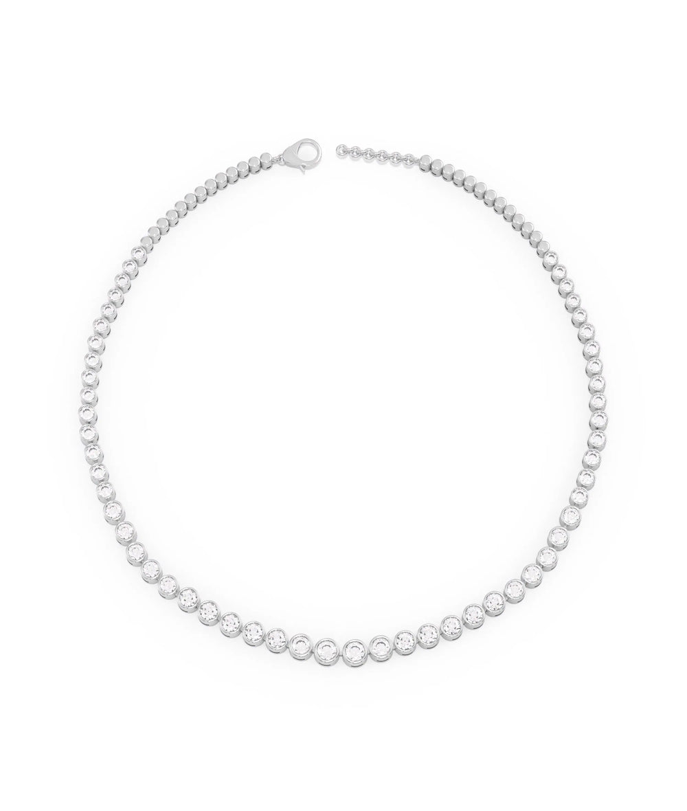 Diamond Bezel Tennis Necklace - 79e | Everyday 14K Gold Jewelry