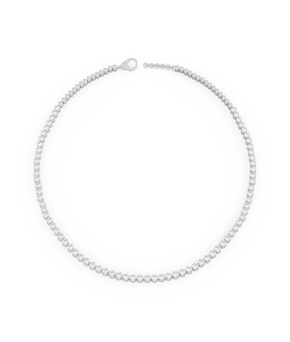 Diamond Bezel Tennis Necklace - 79e | Everyday 14K Gold Jewelry