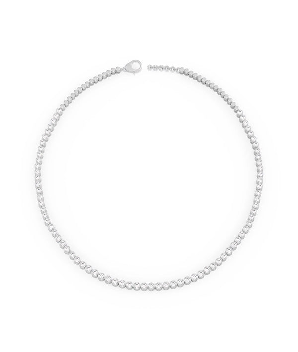 Diamond Bezel Tennis Necklace - 79e | Everyday 14K Gold Jewelry alternate view