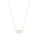 Diamond Infinity yellow gold eternal meaningful elegant sparkle