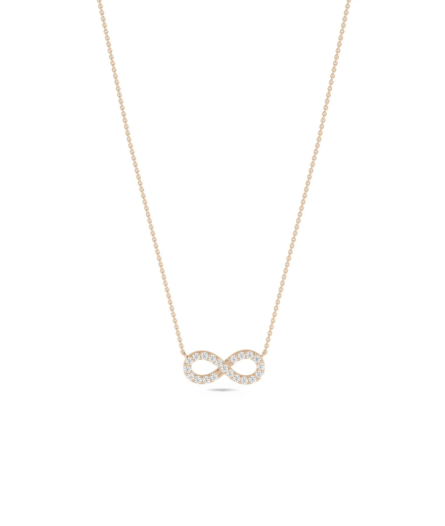 Rose gold Diamond Infinity featuring delicate sparkle