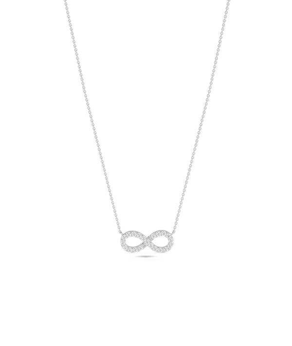 White gold Diamond Infinity eternal symbolic design alternate view
