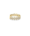 Geometric band ring side profile displaying 5.5mm width and structured design