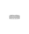 Diamond Geometric Shape Band Ring white gold with contemporary diamond arrangement