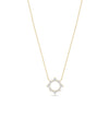 Diamond Circle Star yellow gold celestial meaningful elegant