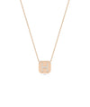 Rose gold Diamond Initial Biscuit featuring sparkle