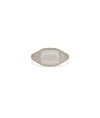 Rose gold Diamond Pave Cushion Signet Ring with glamorous cushion-shaped sparkle