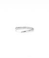Diamond and Gold Bypass Ring in white gold featuring flowing crossing bands with diamonds