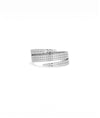 Diamond Pave Swirl Ring in white gold featuring flowing pavé diamond swirl