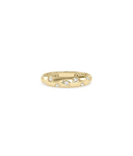 Diamond Dome Ring in yellow gold with raised architectural dome design