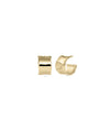 Wide Groovy Gold Half Hoop Earring - 79e | Everyday 14K Gold Jewelry