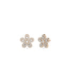 Rose gold flower studs featuring nature-inspired design with 0.30 carat sparkle
