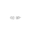 2 Stone Diamond Solitaire Stud Earring white gold with classic elegant styling