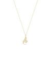 Embossed pave initial diamonds Petite Dainty Classic Statement close-up