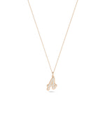 Rose gold Custom Embossed Diamond Initial featuring texture sparkle