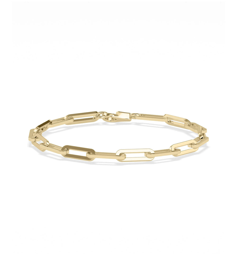 Paper Clip Gold Bracelet - 79e | Everyday 14K Gold Jewelry