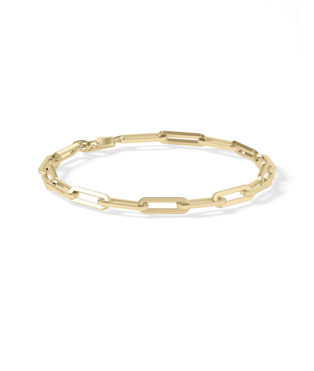 Paper Clip Gold Bracelet - 79e | Everyday 14K Gold Jewelry