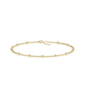 Gold Bead Station Bracelet