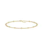 Gold Bead Station Bracelet - 79e | Everyday 14K Gold Jewelry