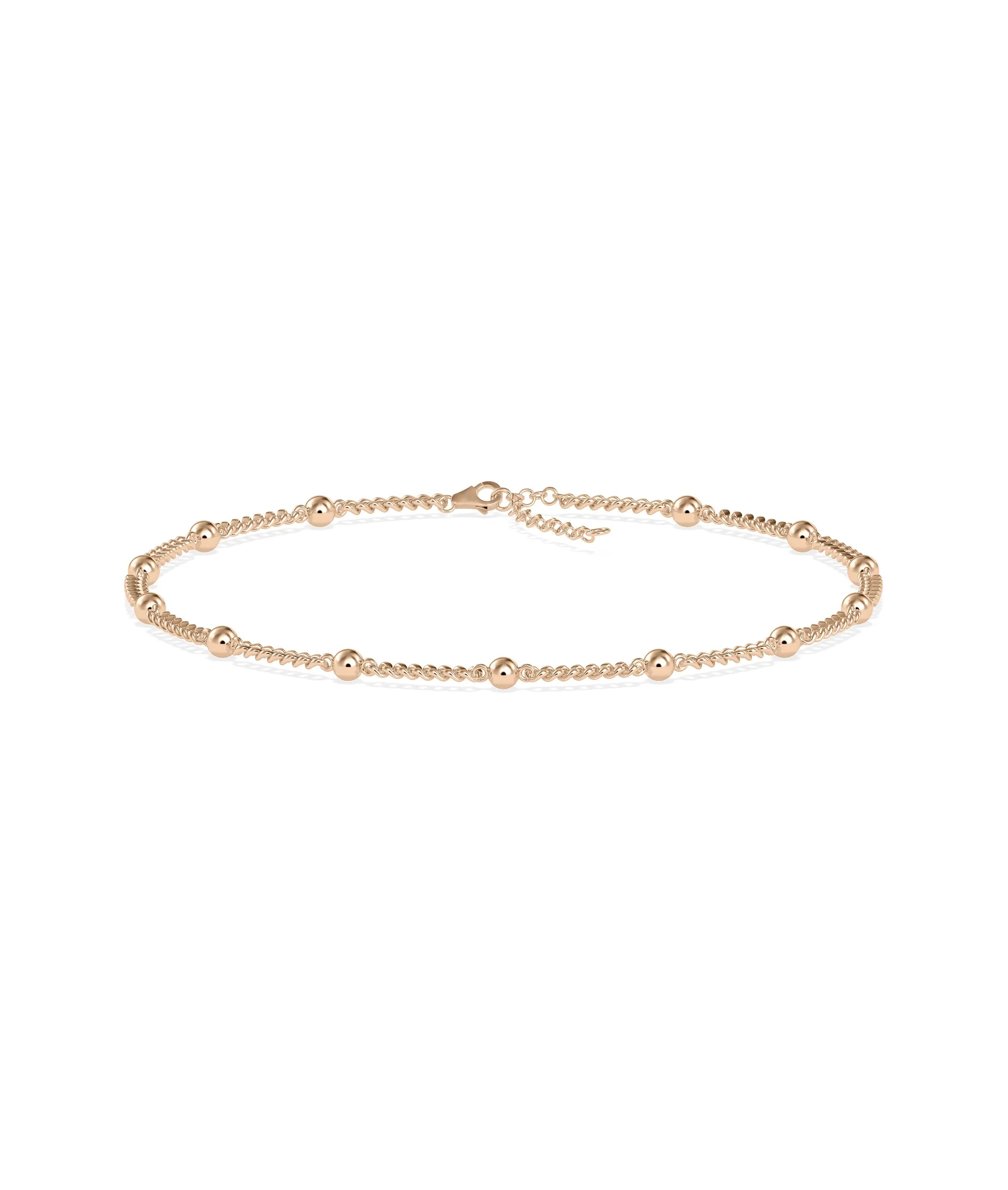 Gold Bead Station Bracelet - 79e | Everyday 14K Gold Jewelry