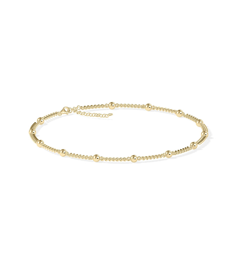 Gold Bead Station Bracelet - 79e | Everyday 14K Gold Jewelry