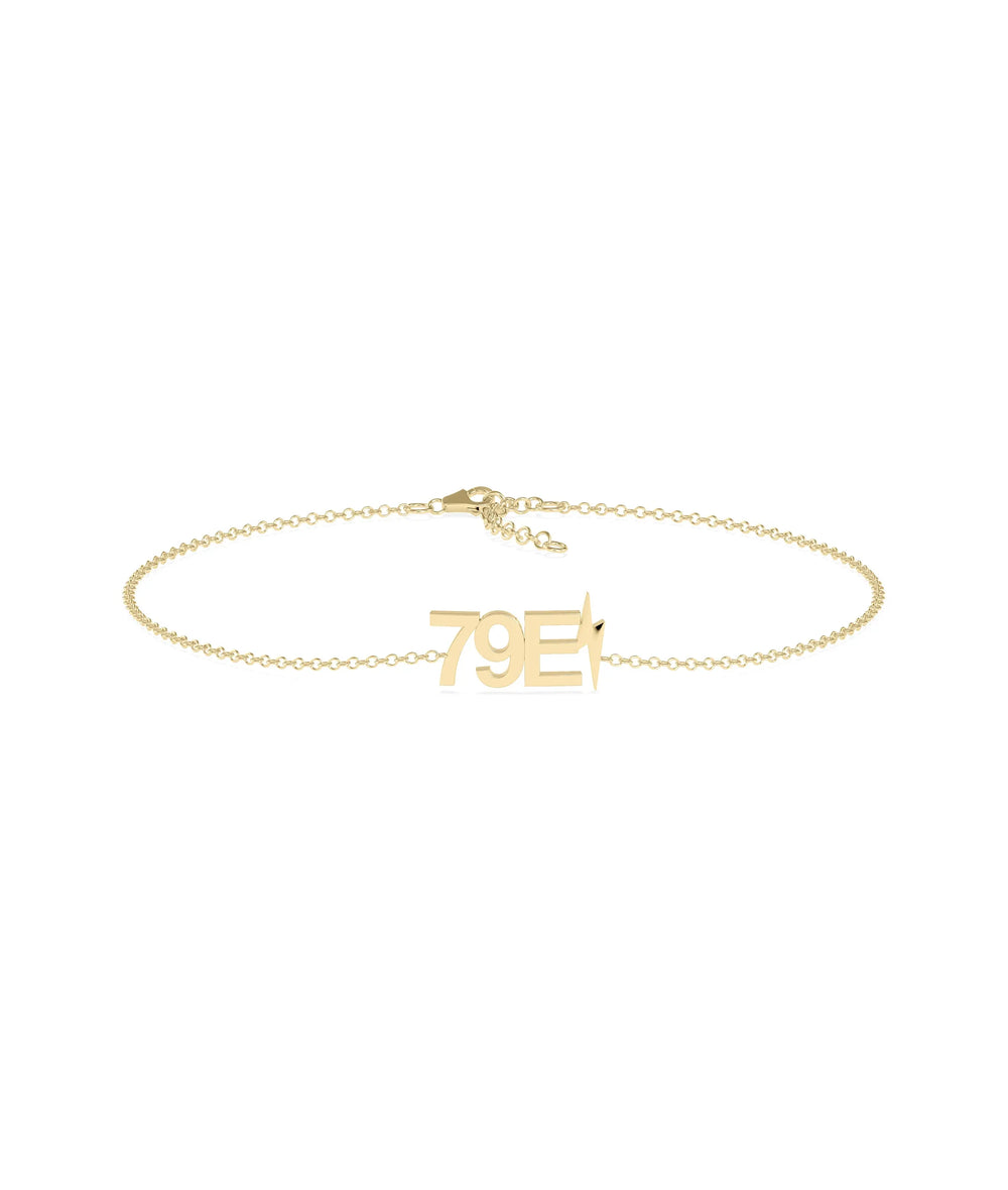 Gold Initials with Charm Cable Chain Bracelet - 79e | Everyday 14K Gold Jewelry