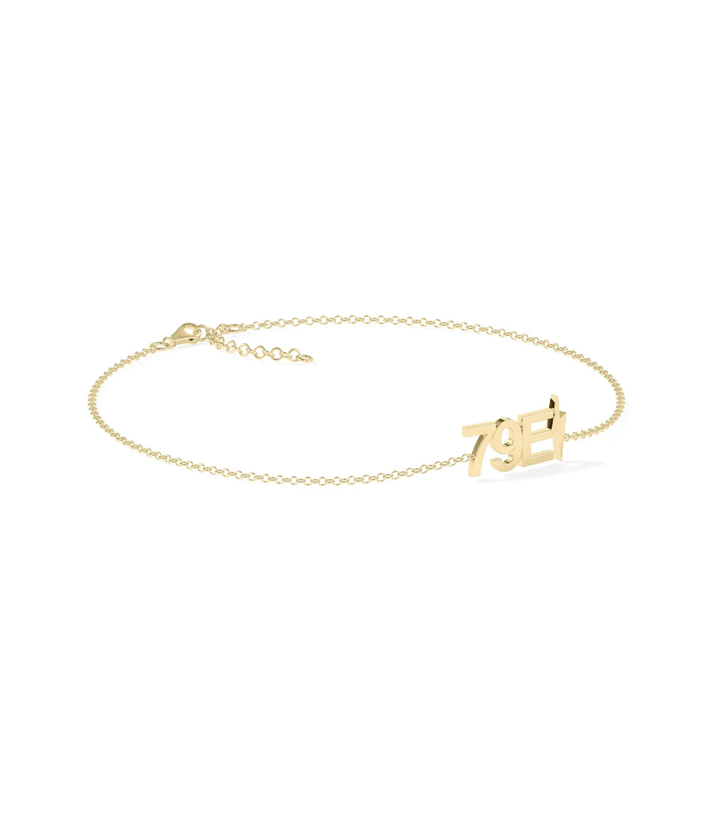 Gold Initials with Charm Cable Chain Bracelet - 79e | Everyday 14K Gold Jewelry