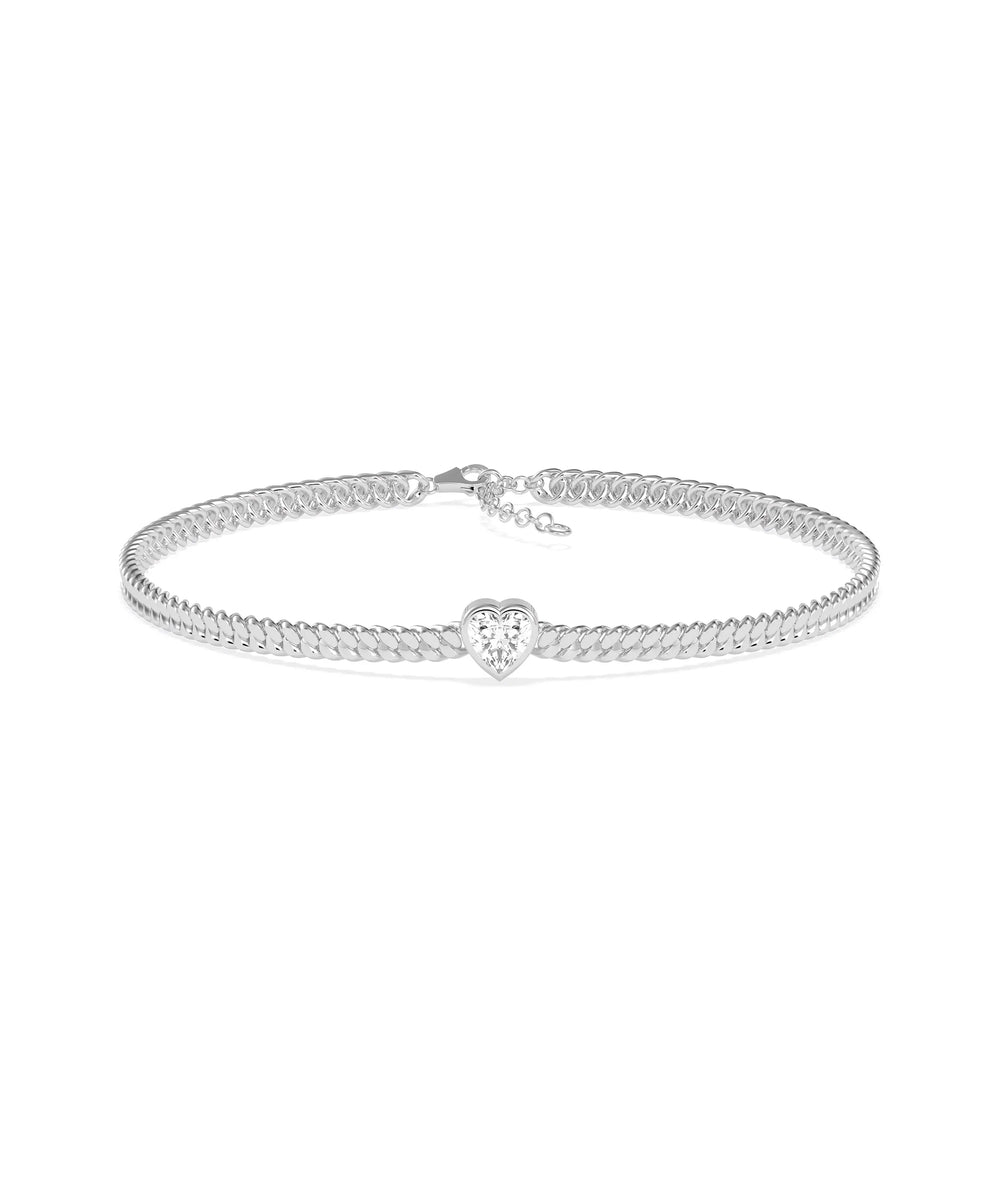 Solitaire Curb Link Bracelet - 79e | Everyday 14K Gold Jewelry