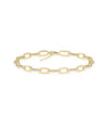 Diamond Paper Clip Bracelet - 79e | Everyday 14K Gold Jewelry