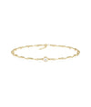 Diamond Solitaire Twist Chain Bracelet - 79e | Everyday 14K Gold Jewelry