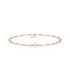 Diamond Solitaire Twist Chain Bracelet - 79e | Everyday 14K Gold Jewelry