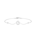 Diamond Initial Cable Link Bracelet - 79e | Everyday 14K Gold Jewelry