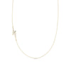 Diamond Charm Cable Chain yellow gold classic elegant