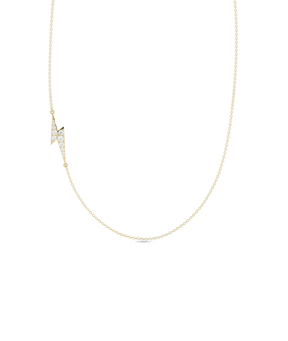 Diamond Charm Cable Chain yellow gold classic elegant