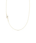 Diamond Charm Cable Chain Necklace