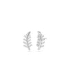 Diamond Leaf Stud Earring - 79e | Everyday 14K Gold Jewelry