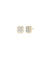 Diamond Clover Earrings - 79e | Everyday 14K Gold Jewelry