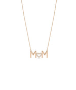 Rose gold Custom Initial Diamond Heart featuring sparkle