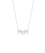 White gold Custom Initial Diamond Heart personalized design
