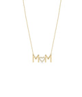 Custom Gold Initial & Pave Diamond Outline Heart Necklace