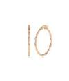 Diamond Twist Hoop Earring - 79e | Everyday 14K Gold Jewelry